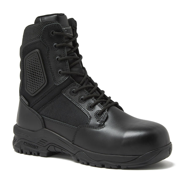 Magnum Strike Force 8 inch waterproof side-zip boot with composite toe