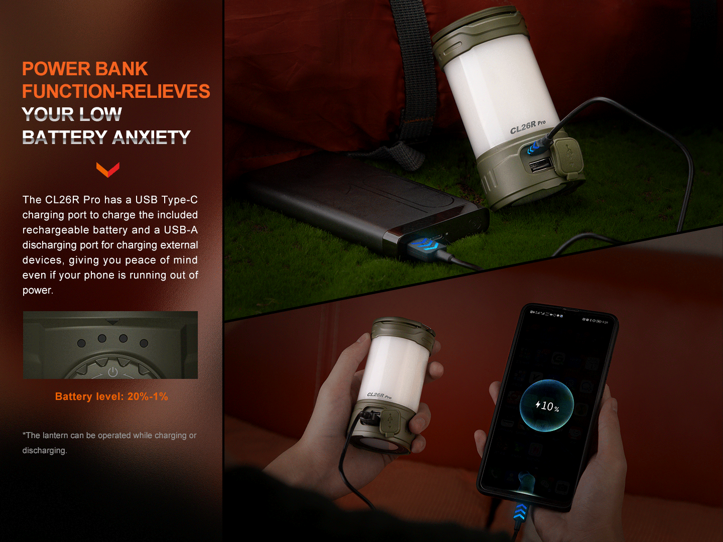 Fenix CL26R Pro Rechargeable Lantern